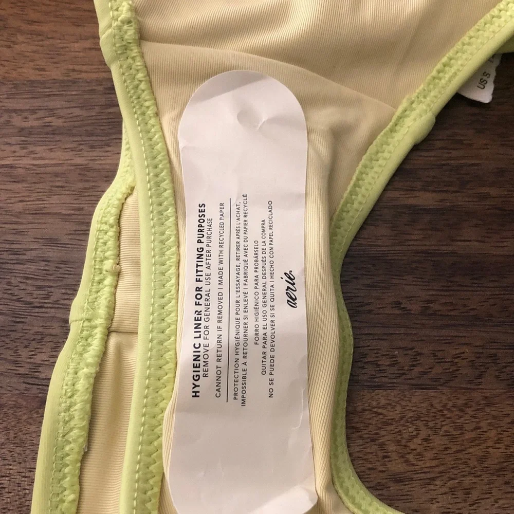 aerie Lime Green Tie-Side Bikini Bottom